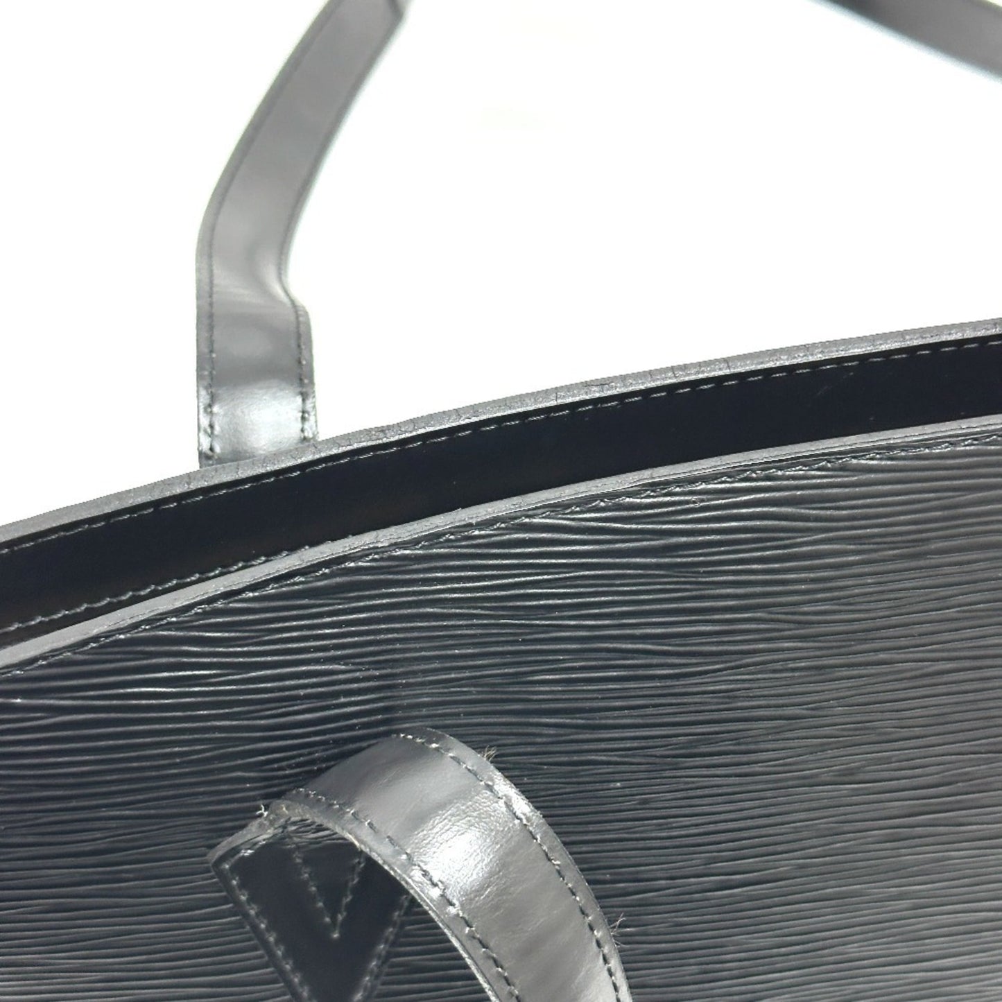 LOUIS VUITTON M52262 Saint-Jacques Shopping Shoulder Tote Bag, Epi Leather, Women's, Noir, Black