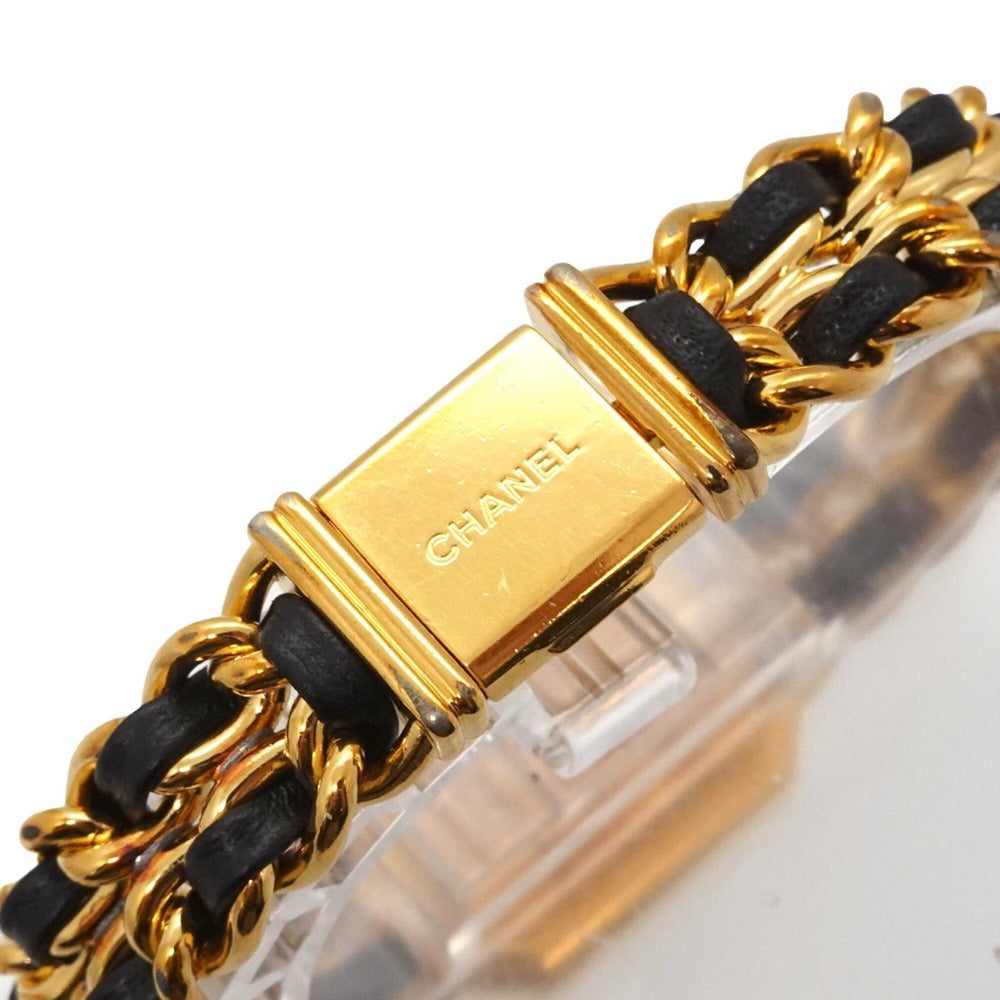 Chanel Premiere Large Size H0001 Women's Watch Black Gold Quartz — Very Good