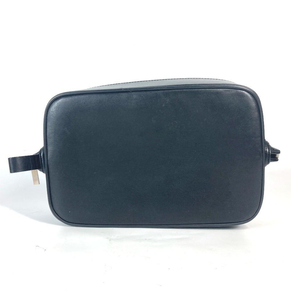Christian Dior Dior Second Bag Pouch Canvas Leather Men Women Black — Like New