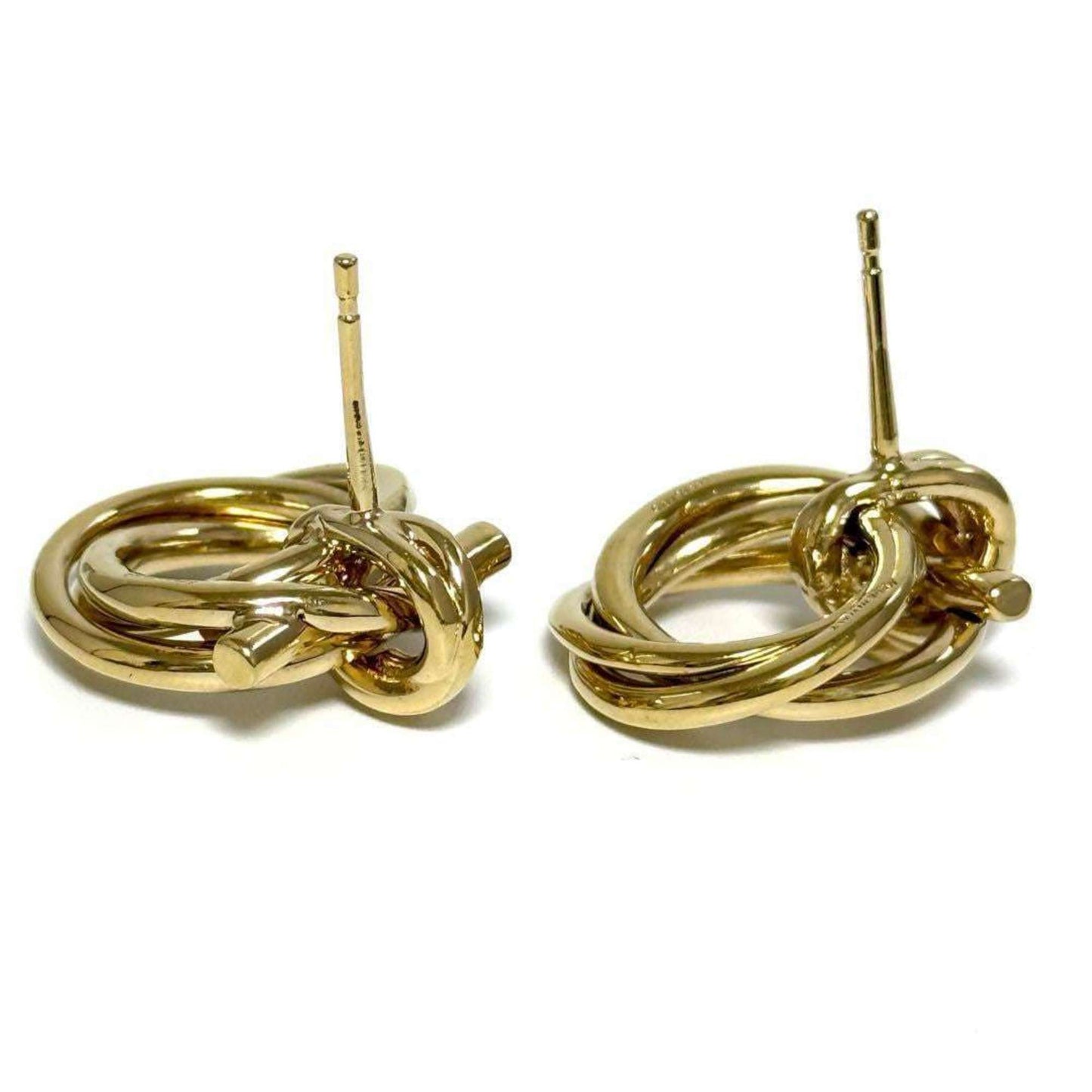 Salvatore Ferragamo Ferragamo Women's Twisted Gancini Stud Earrings