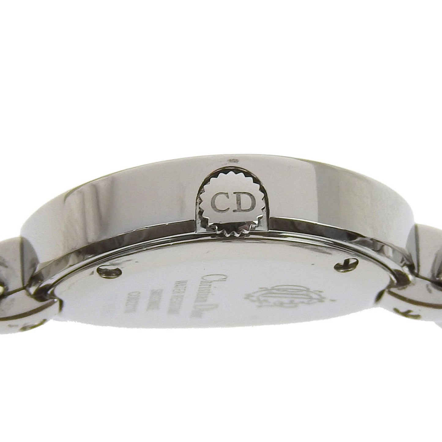 Dior Maris Watch CD022110, Stainless Steel Quartz Analog Display, Black Dial, Women's