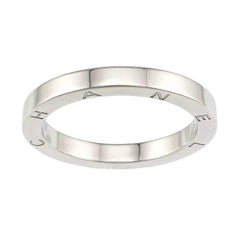 Chanel Signature 2 Ring, Platinum (Pt) — Like New