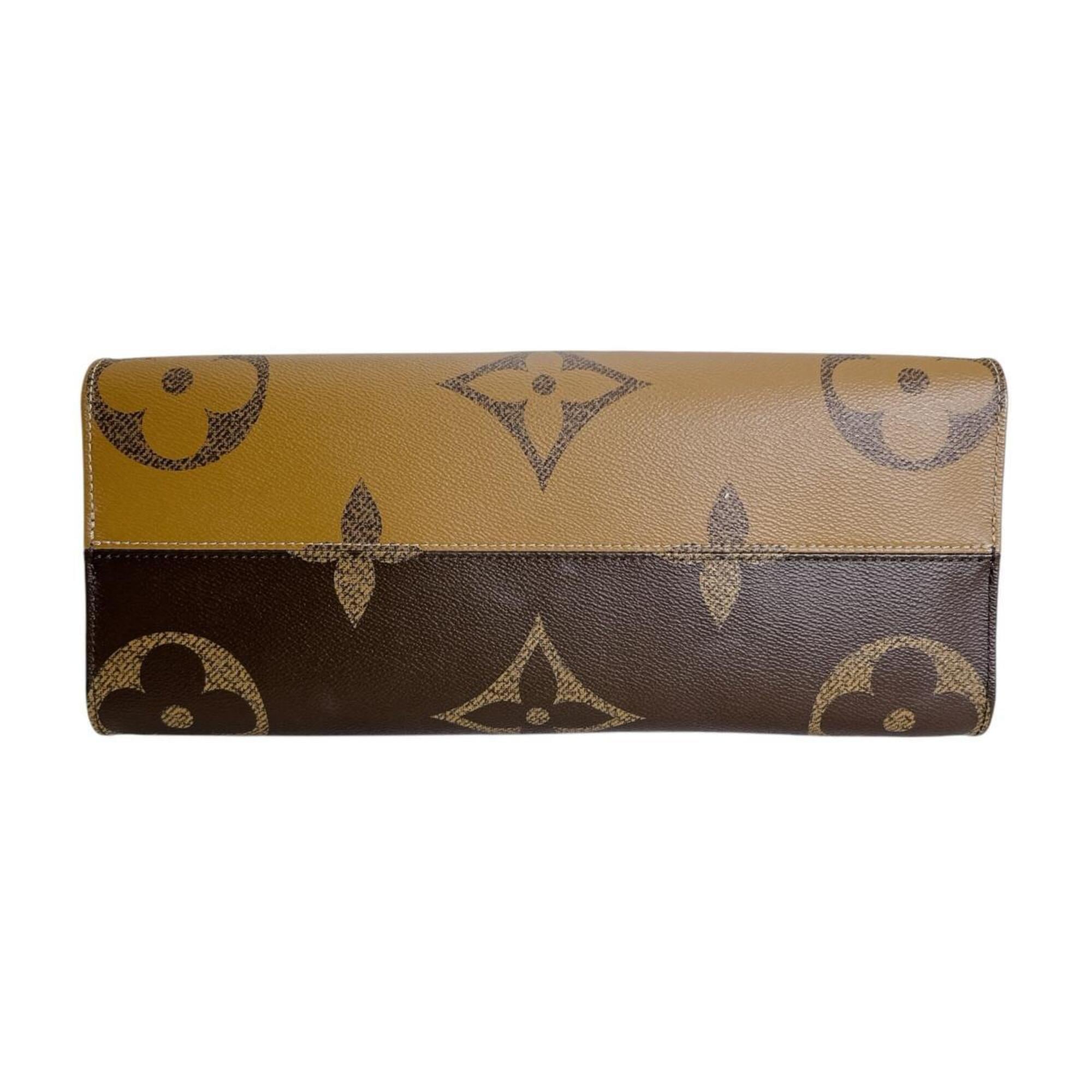 Louis Vuitton LOUIS VUITTON Tote Bag Handbag Monogram Giant Reverse OnTheGo MM M45321 Brown — Like New