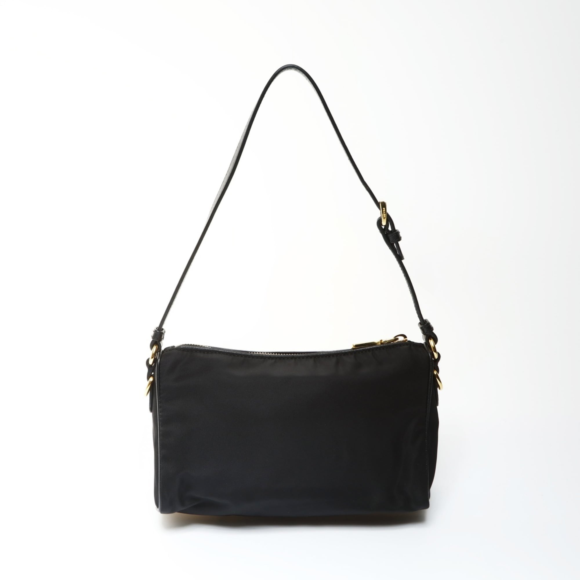 Prada nylon one-shoulder shoulder bag in black