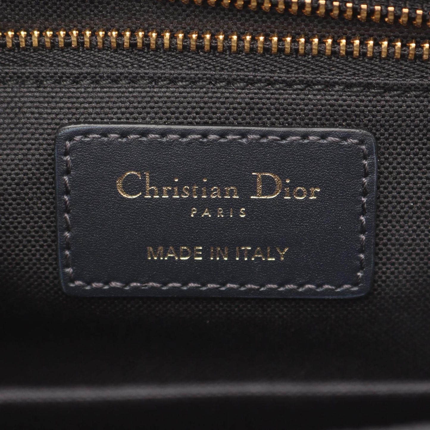 Christian Dior Dior 30 MONTAIGNE Oblique Jacquard Shoulder Bag, Canvas and Leather, Women's, Navy Beige, 09-BO-0149