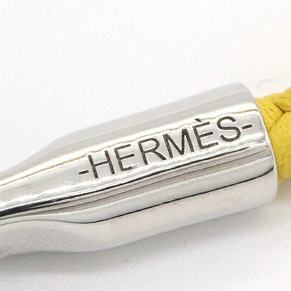 Hermes Glenan Yellow Leather Bangle Bracelet for Women — Like New