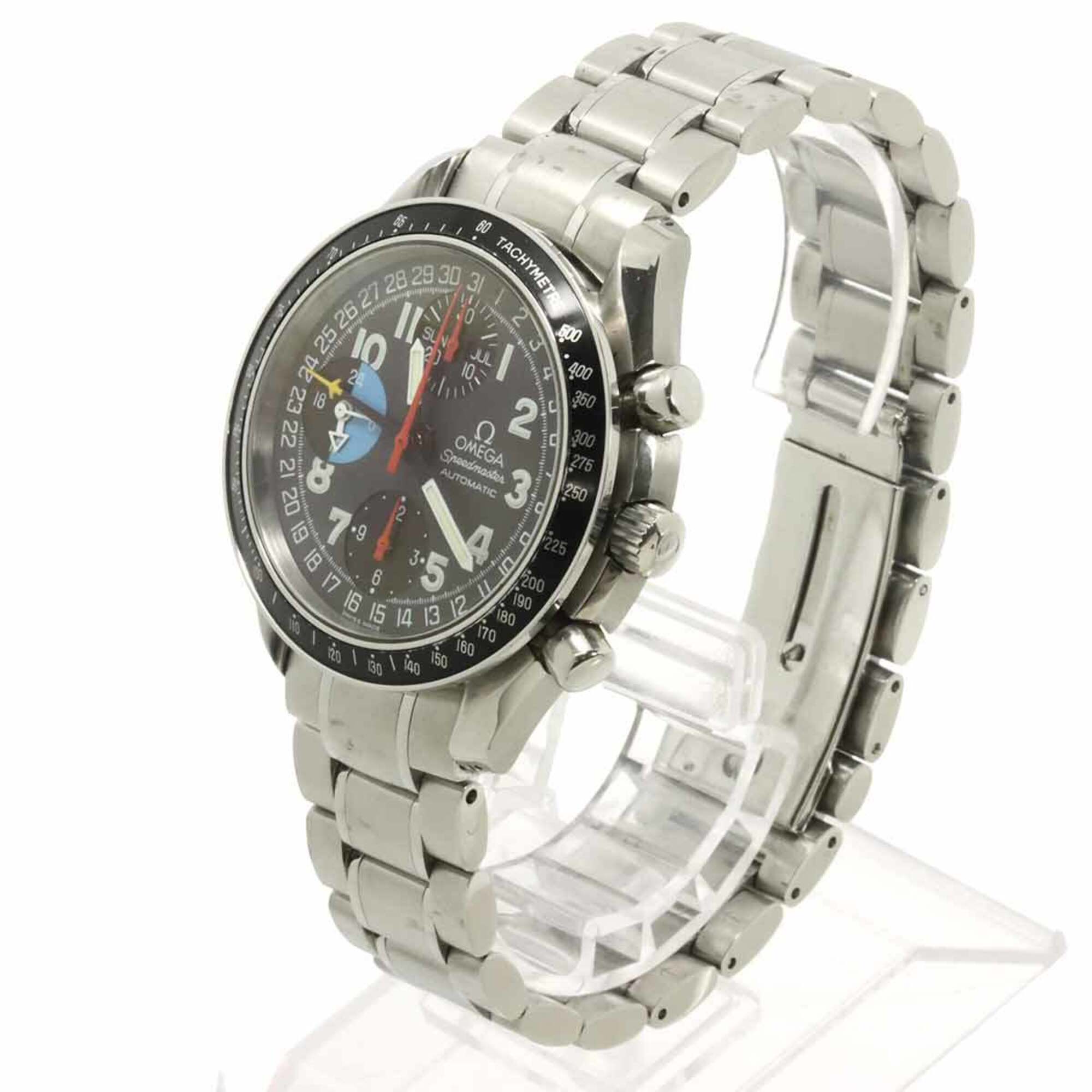 Omega Speedmaster Mark 40 AM PM Triple Calendar 3520 53 Men's Watch, Gray, Automatic Movement — Very Good