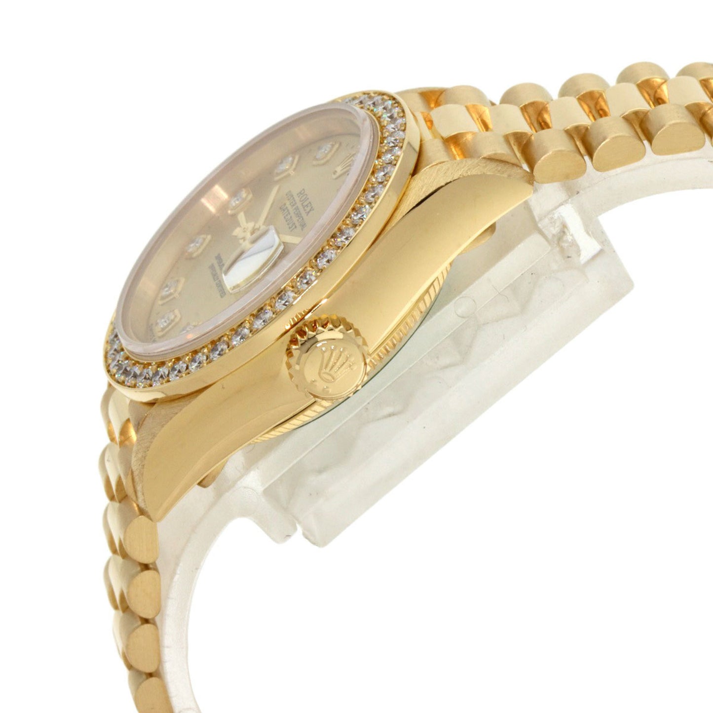 Rolex 69138G Datejust 10P Diamond Watch K18 Yellow Gold K18YG Ladies ROLEX