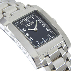 Fendi Olologi 7000L Stainless Steel Quartz Analog Watch with Black Dial - Women's — Good