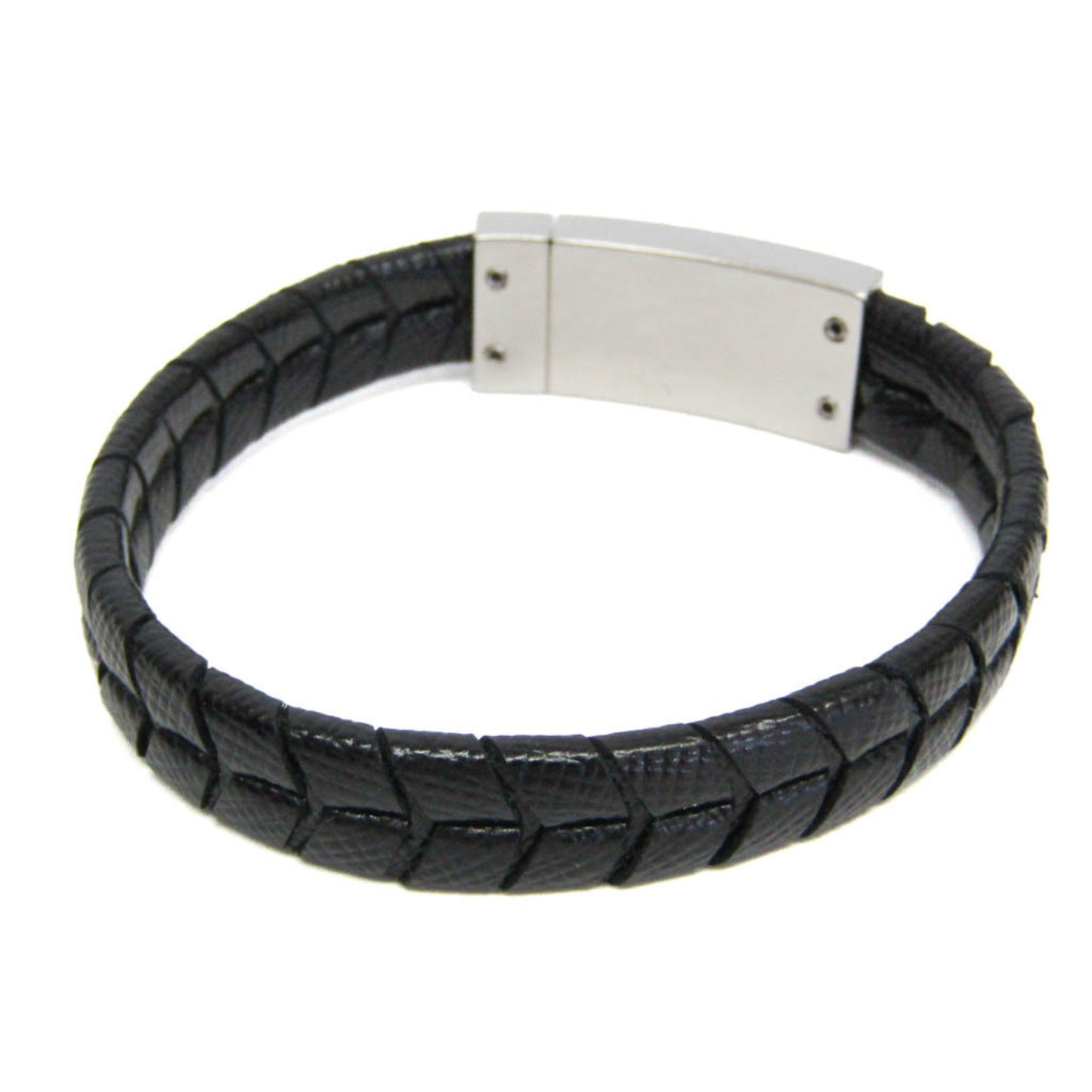 Prada SAFFIANO 2IB150 Leather Bangle Black