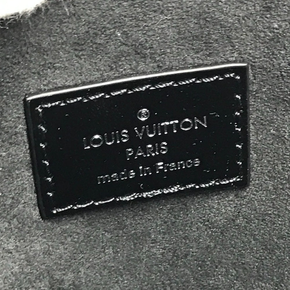 LOUIS VUITTON Floral Print Tupi Shoulder Bag in Black Leather, Unisex — Like New