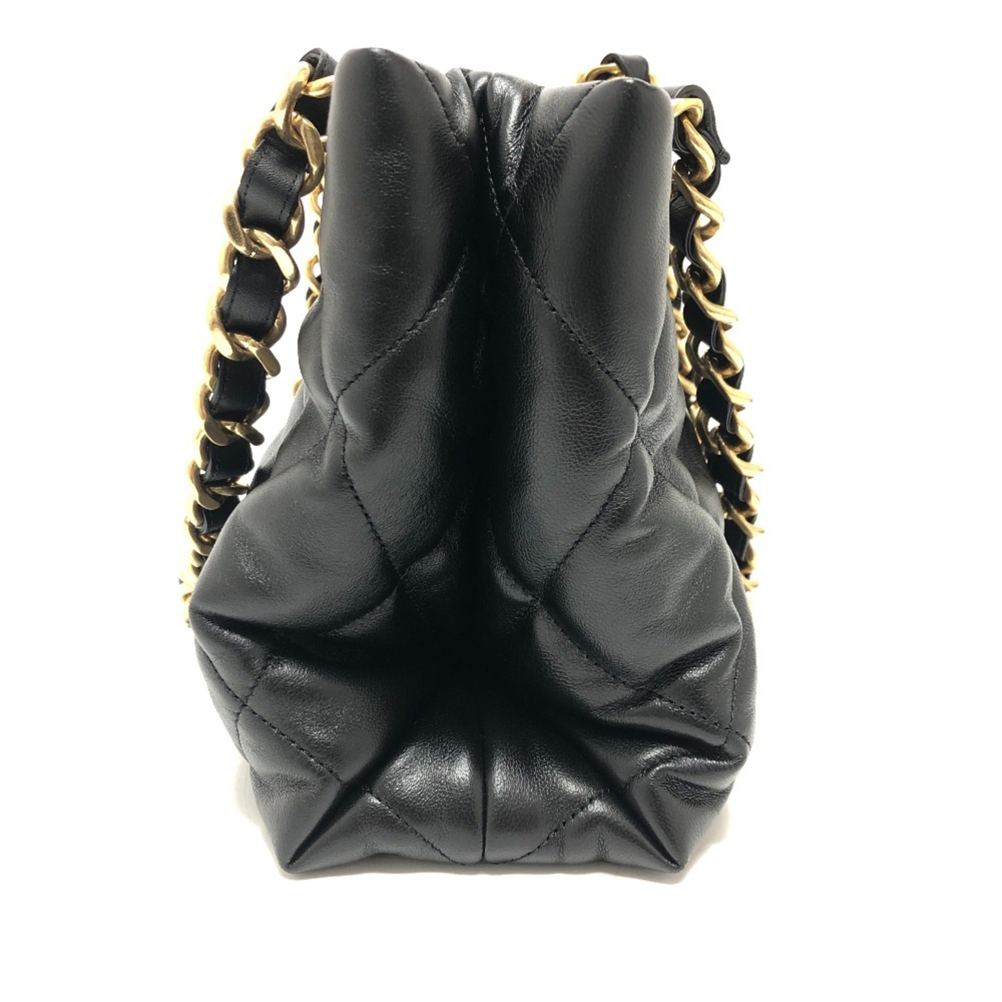 Chanel AS3502 CC Mark CC Chain bag Shoulder Shoulder Bag Black GoldHardware — Like New