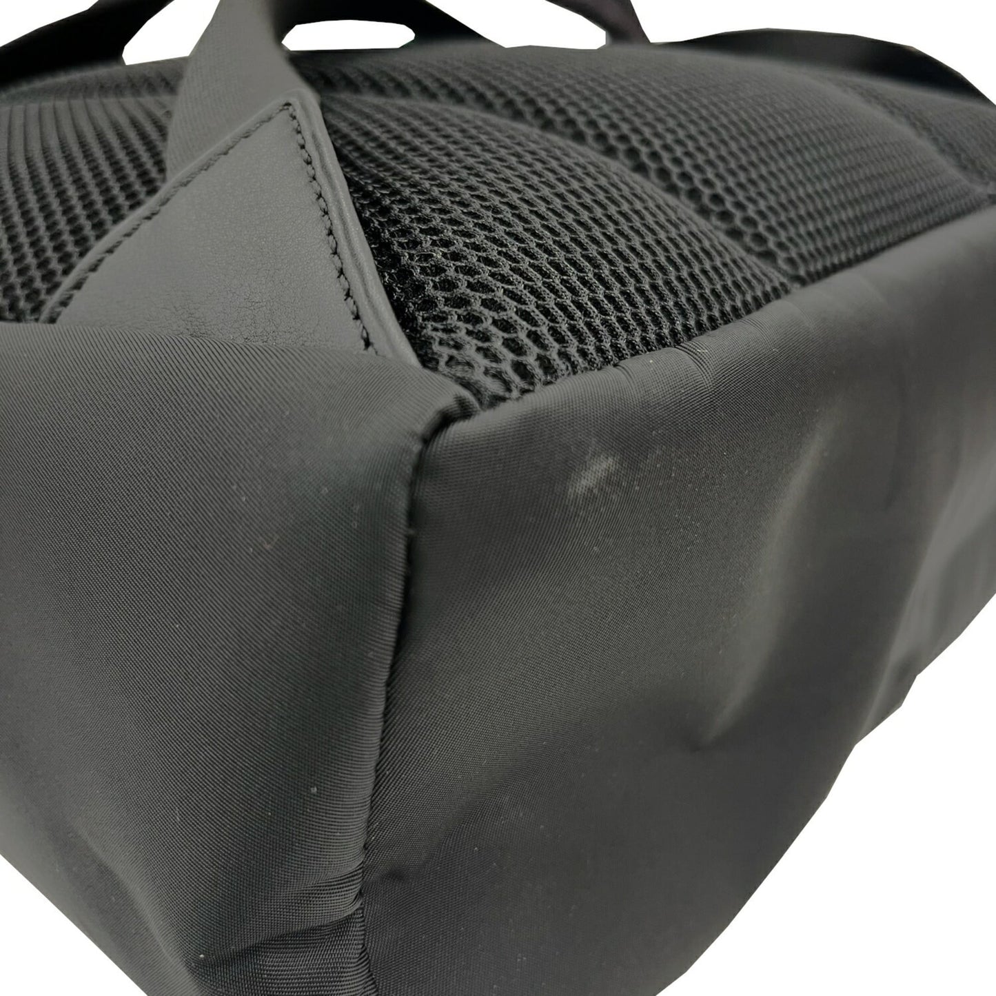 FENDI Monster Backpack 8BZ035 Nylon Leather Black Women's Men's