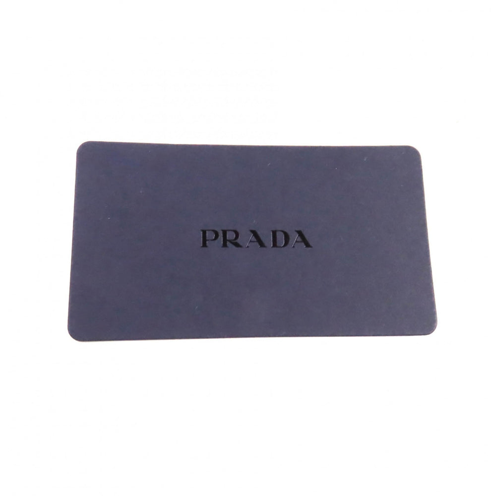 PRADA 2VD065 Saffiano Leather Argilla Shoulder Bag with Triangle Logo Plate, Dust Bag, Made in Italy, Women's — Like New