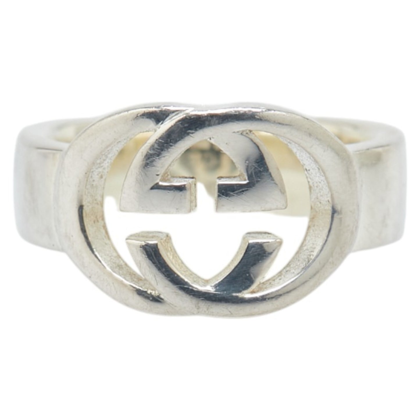 Gucci Interlocking G Ring #7 SV925 Silver Women's GUCCI
