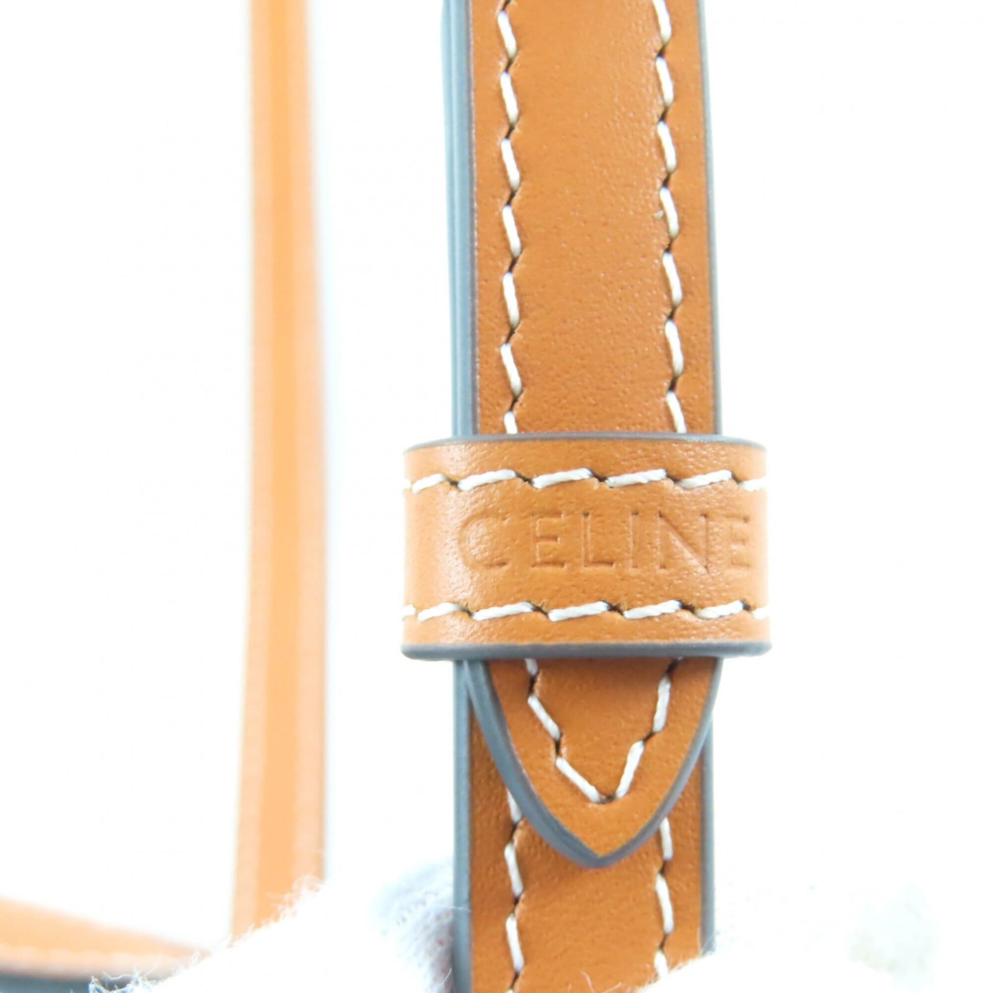 CELINE 12418 Small Cubo Bag Honey Logo Triomphe Canvas 2-way Shoulder Made in Italy Women's — Like New