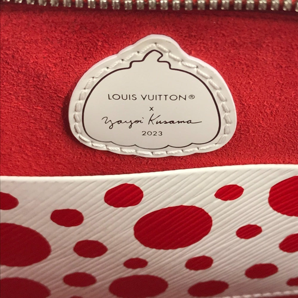 LOUIS VUITTON M21698 LV x YK Yayoi Kusama Epi Infinity Dot Polka Alma BB Shoulder Bag 2-Way Crossbody Handbag Leather Women's Red — Like New