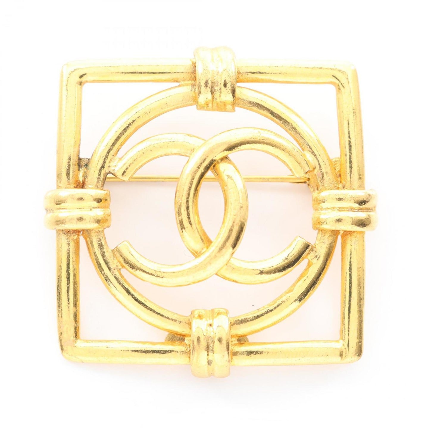 CHANEL Coco Mark Brooch Accessory GP (Gold Plated) Women's Gold