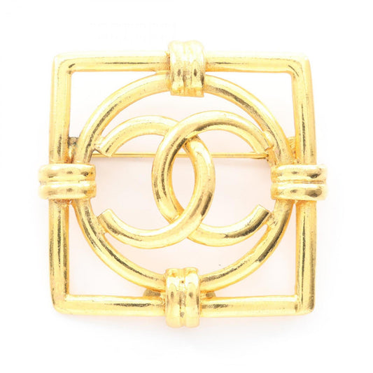 CHANEL Coco Mark Brooch Accessory GP (Gold Plated) Women's Gold