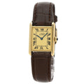 Cartier Must Tank Vermeil Watch, Silver Leather, Women's