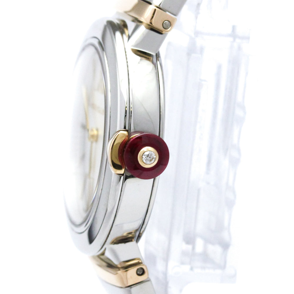 BVLGARI Lvcea 18K Pink Gold Steel Quartz Ladies Watch LUP28SG Polished — Very Good