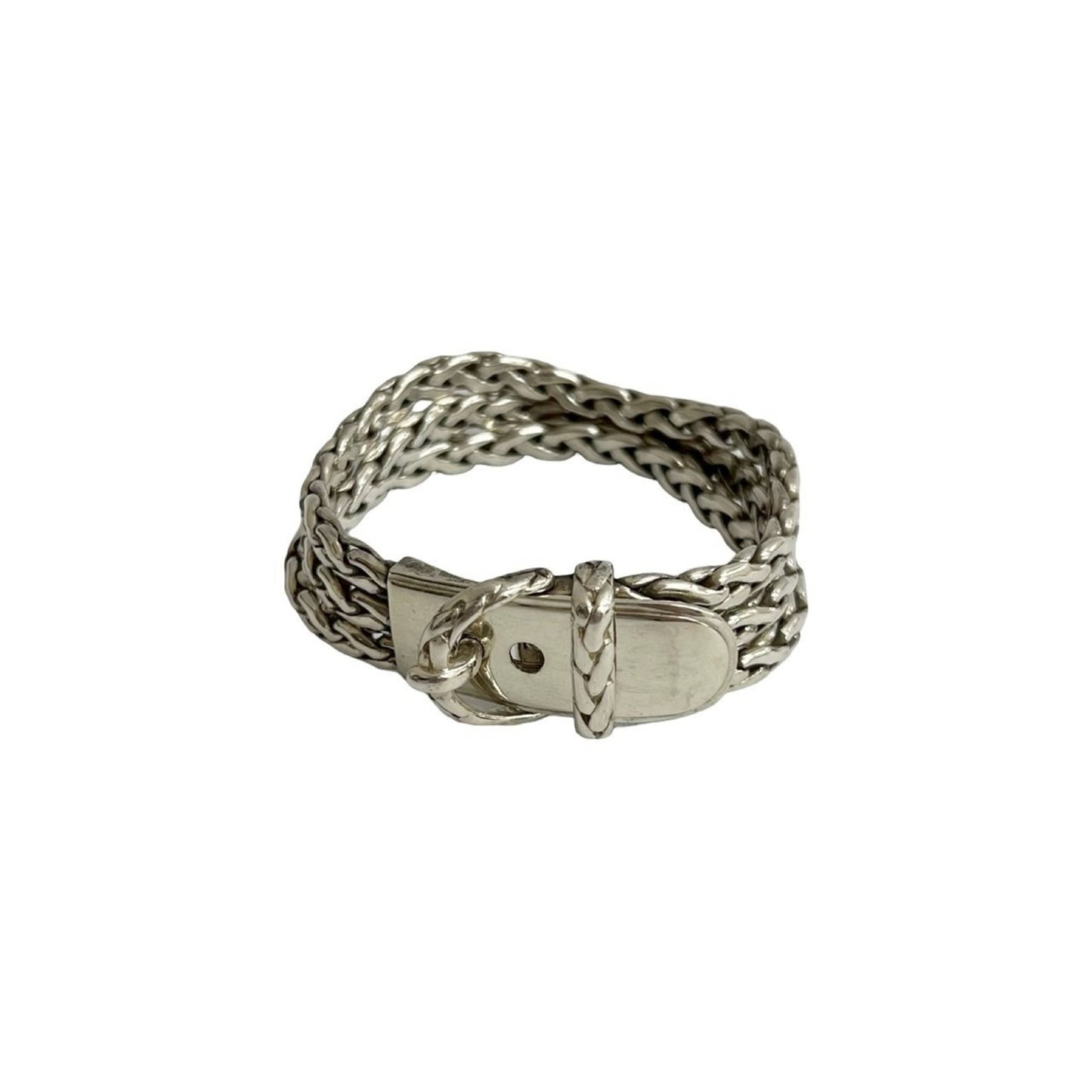HERMES Diane Silver 925 Chain Belt Bracelet Bangle 34974
