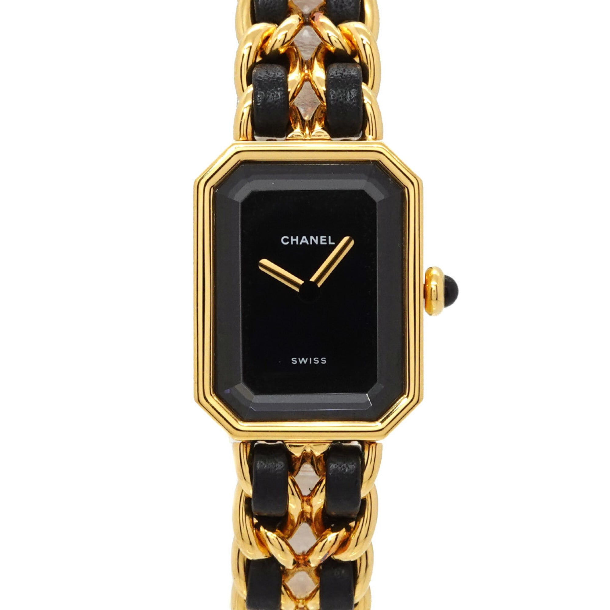 Chanel Premiere Large Size H0001 Women's Watch Black Gold Quartz — Very Good
