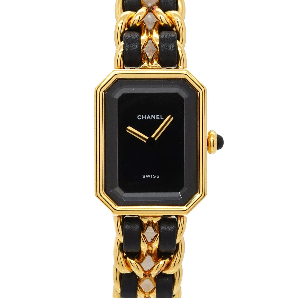 Chanel Premiere Large Size H0001 Women's Watch Black Gold Quartz — Very Good