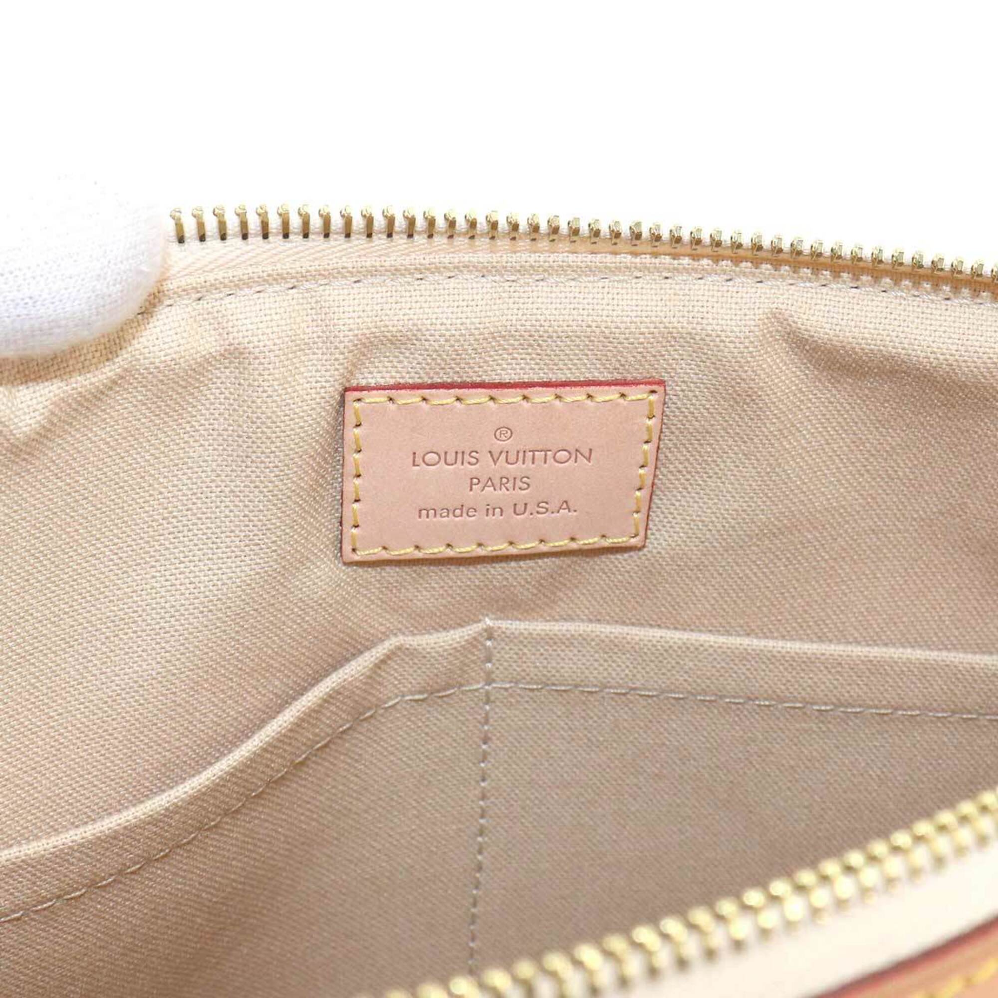 Louis Vuitton Siracusa PM Damier Azur Shoulder Handbag N41113 Gold Hardware — Like New
