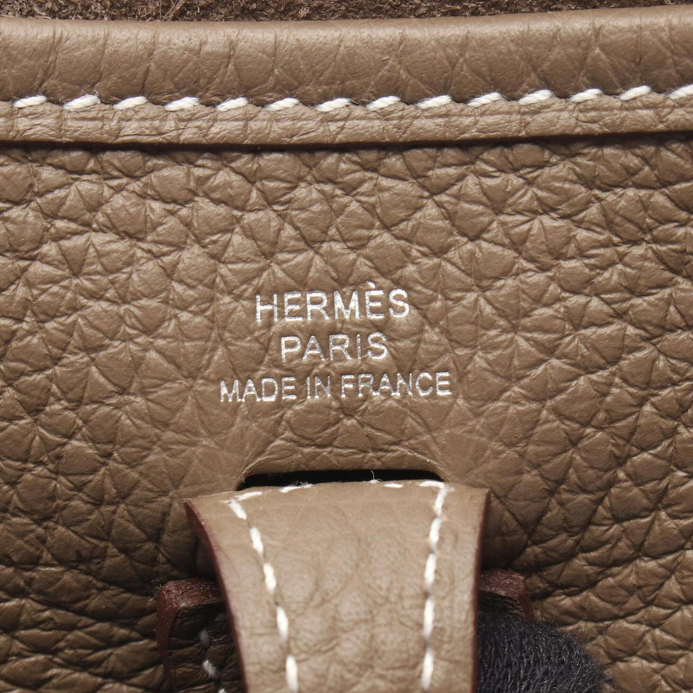 Hermes Evelyne TPM Shoulder Bag/Handbag in Taurillon Clemence Leather, Women's, Gray — New - Store Return