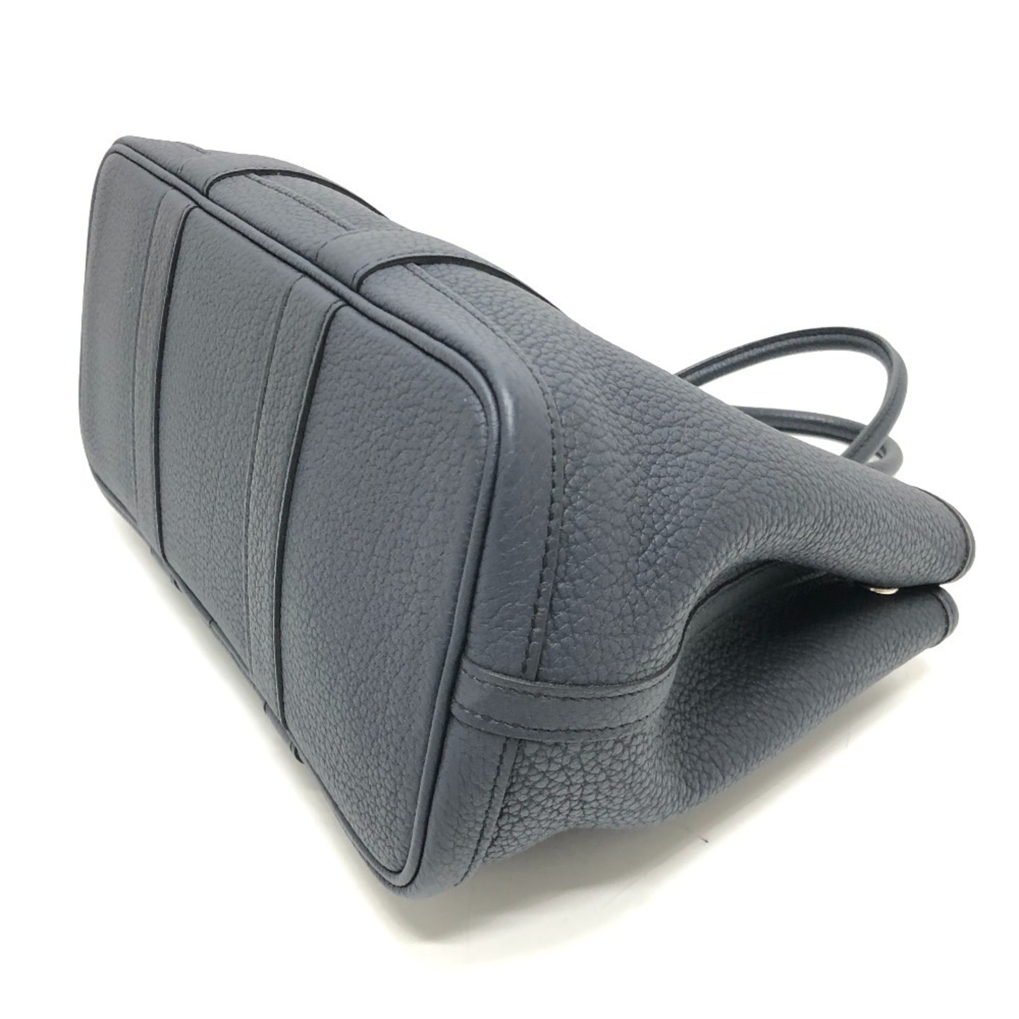HERMES Garden Party TPM Negonda Handbag Bag Back Leather Women's Black — Like New