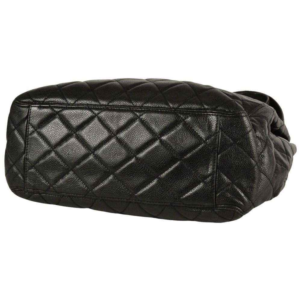 CHANEL Shoulder Bag Caviar Skin Black Turnlock Chain Women's — New - Store Return