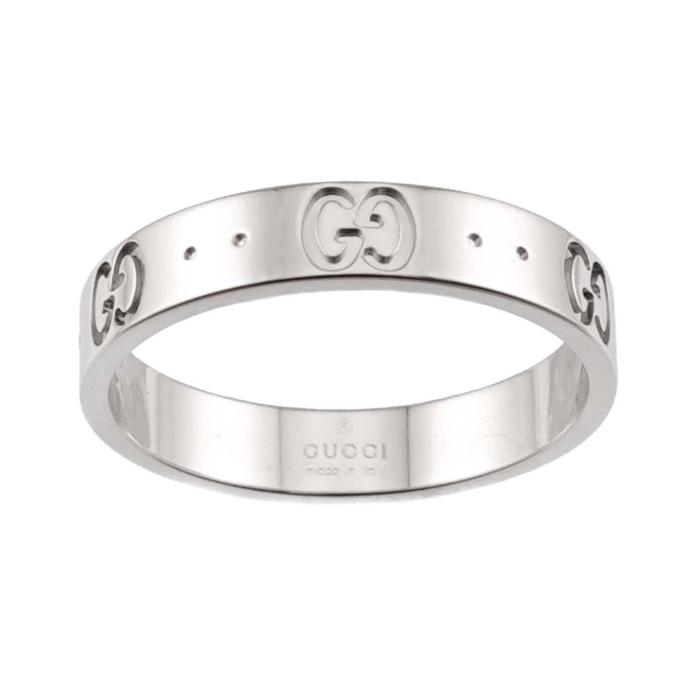 Gucci Icon Ring #17, 18K WG (White Gold 750) — Like New