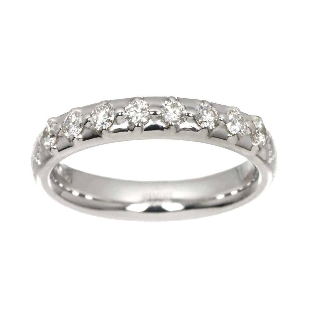 Gucci Diamantissima #8 Ring with Diamonds, 18K White Gold (750) — Like New
