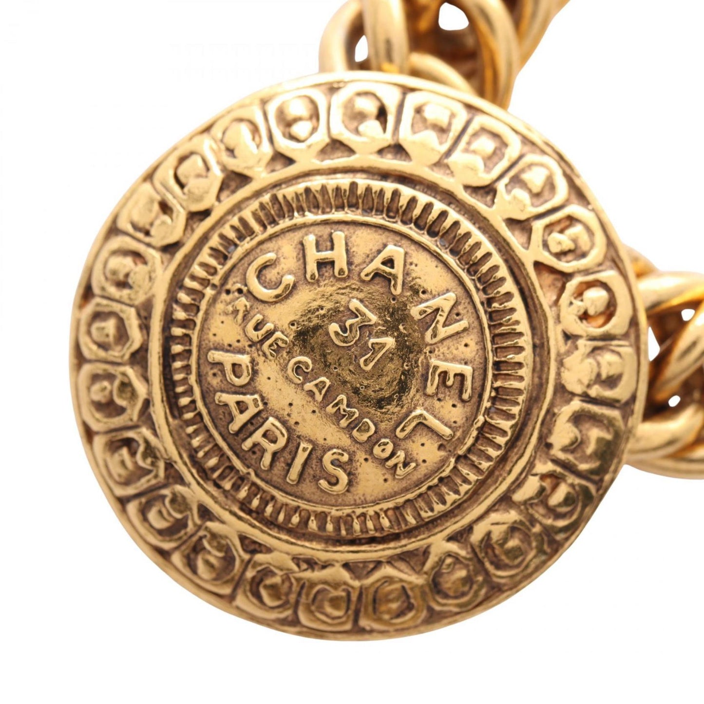 CHANEL 31 RUE CAMBON Necklace, Gold Plated, Women's