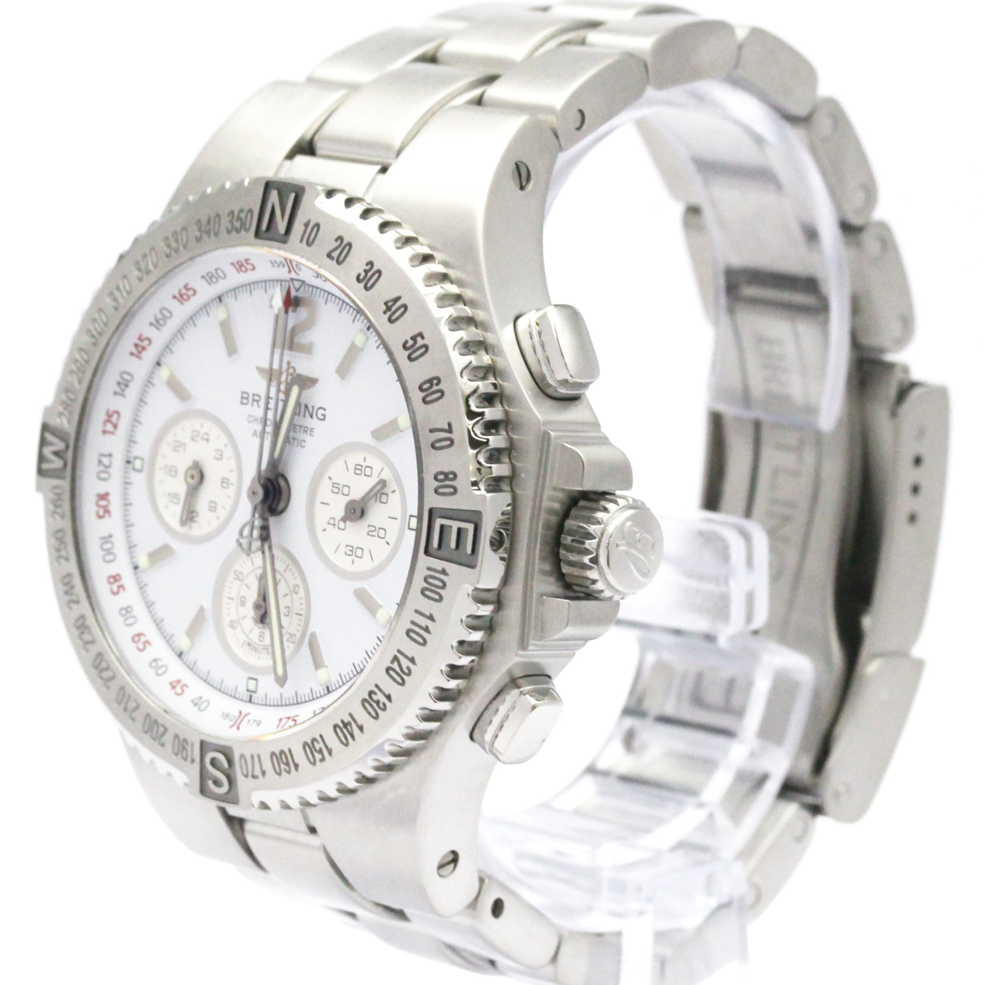 BREITLING Hercules Stainless Steel Automatic Mens Watch A39363 Polished — Very Good