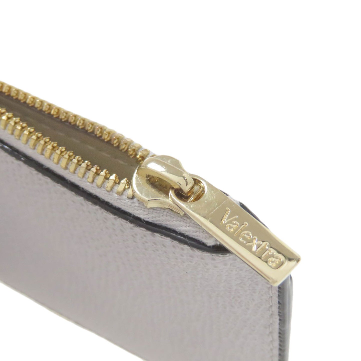 Valextra logo coin case leather women's