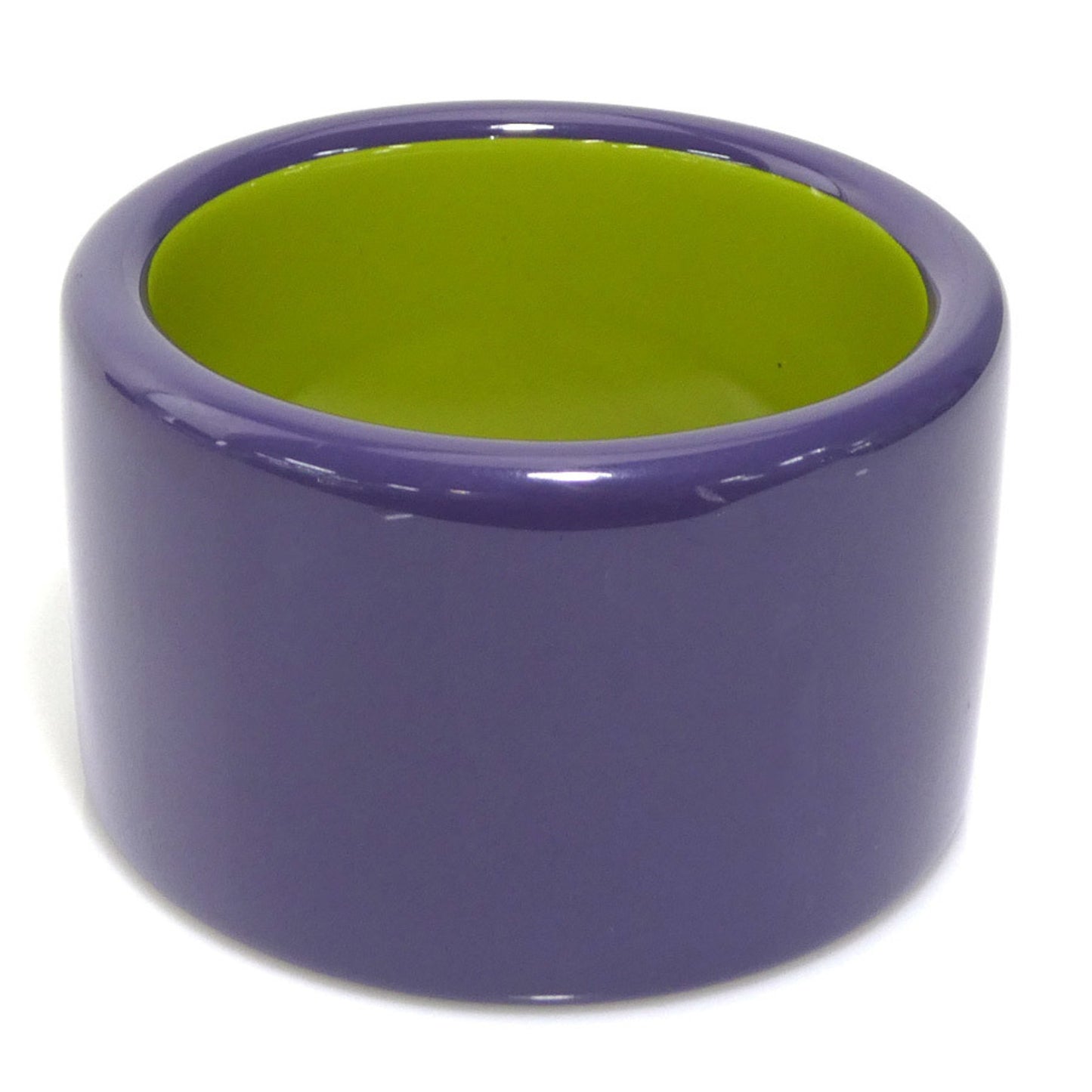 Hermes HERMES Bangle Bracelet Lacquer Wood Purple Yellow Green Women's e59767