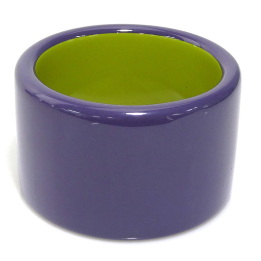 Hermes HERMES Bangle Bracelet Lacquer Wood Purple Yellow Green Women's e59767