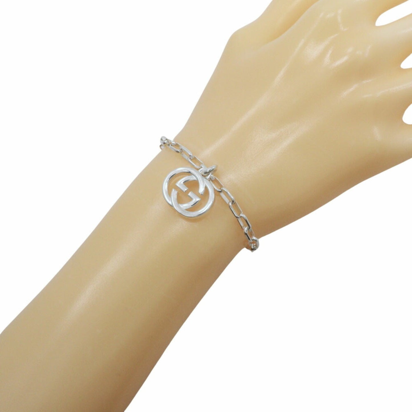 Gucci Interlocking G Bracelet, 925 Sterling Silver, Approx. 12.1g, Unisex