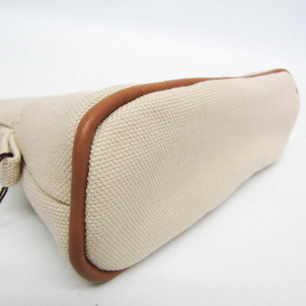 Hermes Bolide Mini Mini Women's Cotton Pouch Light Beige — Like New