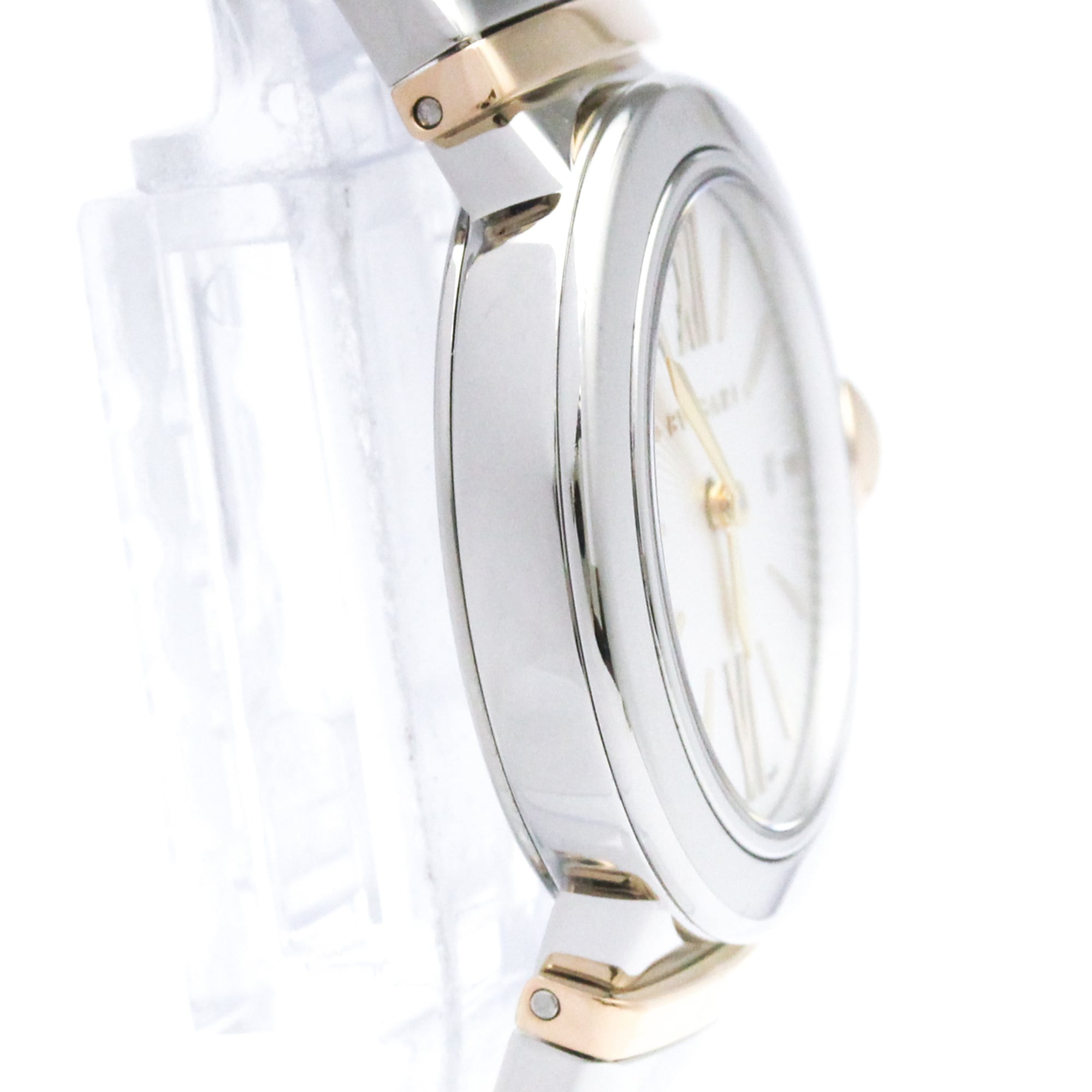 BVLGARI Lvcea 18K Pink Gold Steel Quartz Ladies Watch LUP28SG Polished — Very Good