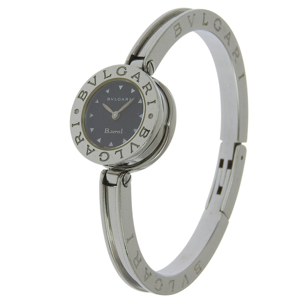 BVLGARI Bzero1 Watch, BZ22SS, Stainless Steel, Quartz Movement, Analog Display, Black Dial, Women's — Good