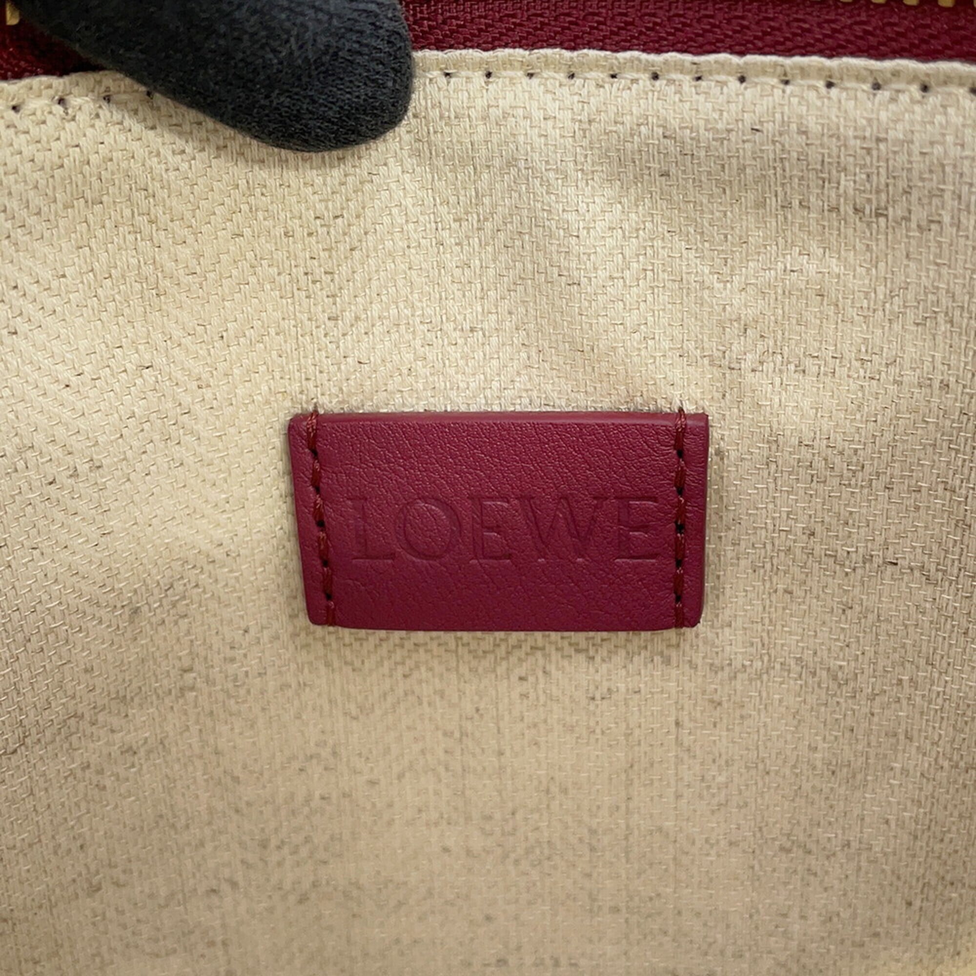 Loewe Clutch Bag Oblong Handbag Pouch Leather Q730C63X01 LOEWE — Like New