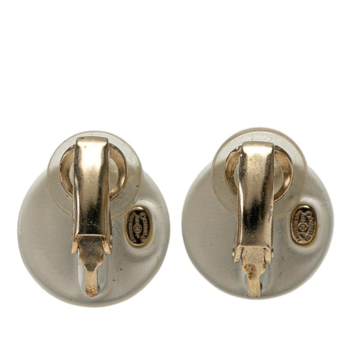 CHANEL Coco Mark Earrings in White Metal for Women