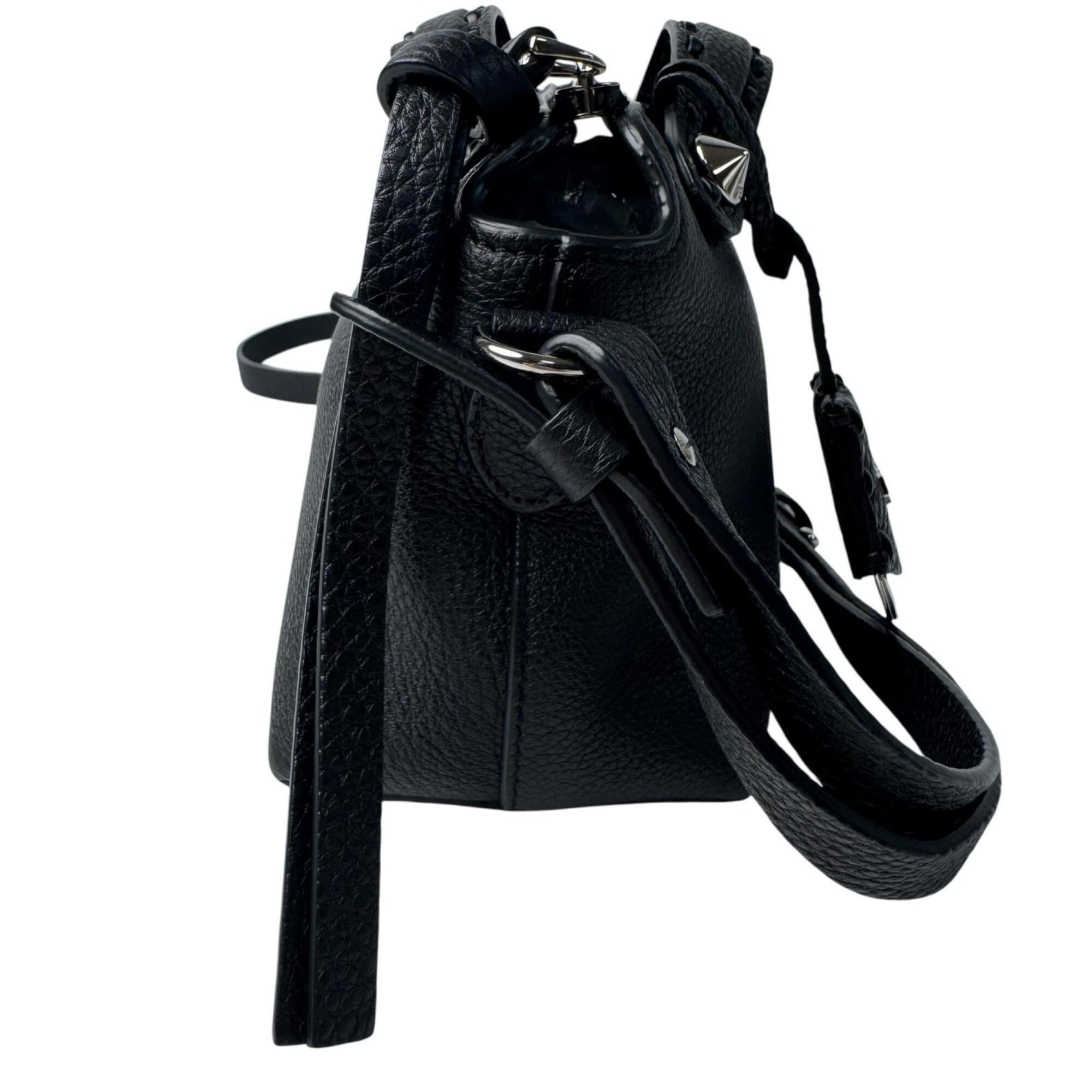 Fendi By The Way Selleria Mini Black 2-way Handbag Shoulder Bag Crossbody for Women — Like New