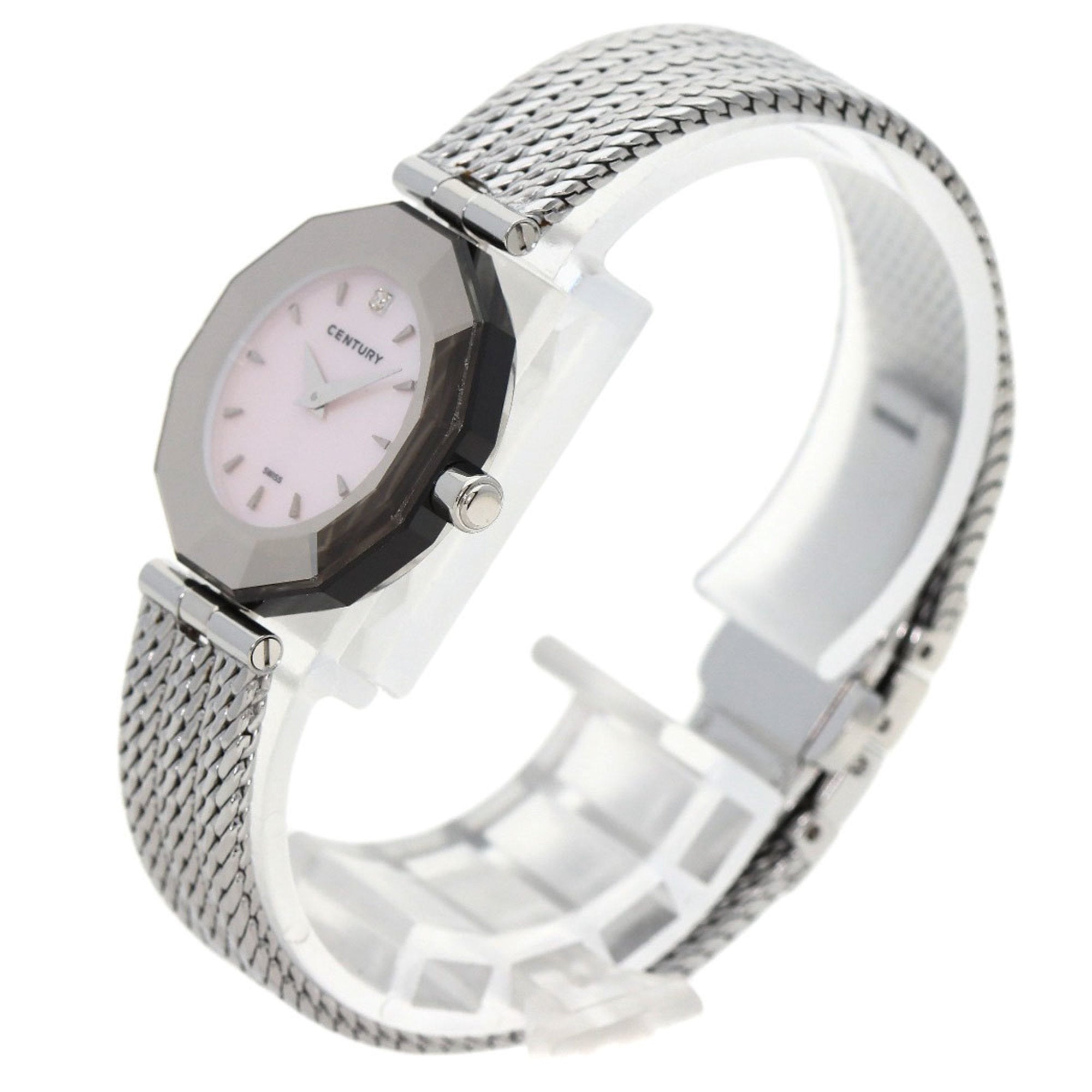 Century Primetime Watch Stainless Steel SS Ladies CENTURY — Very Good