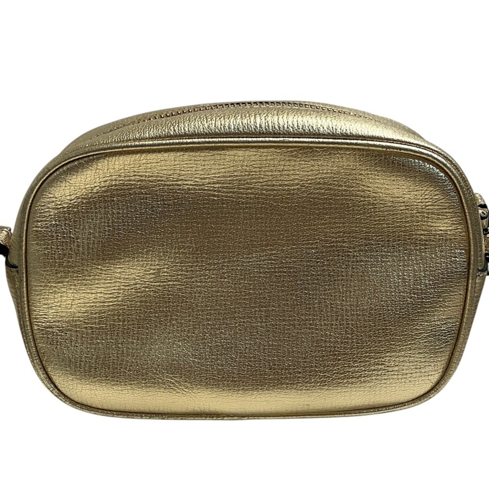 Salvatore Ferragamo Vara Ribbon Camera Shoulder Bag AU-21 H498 Gold Color Women's — Like New