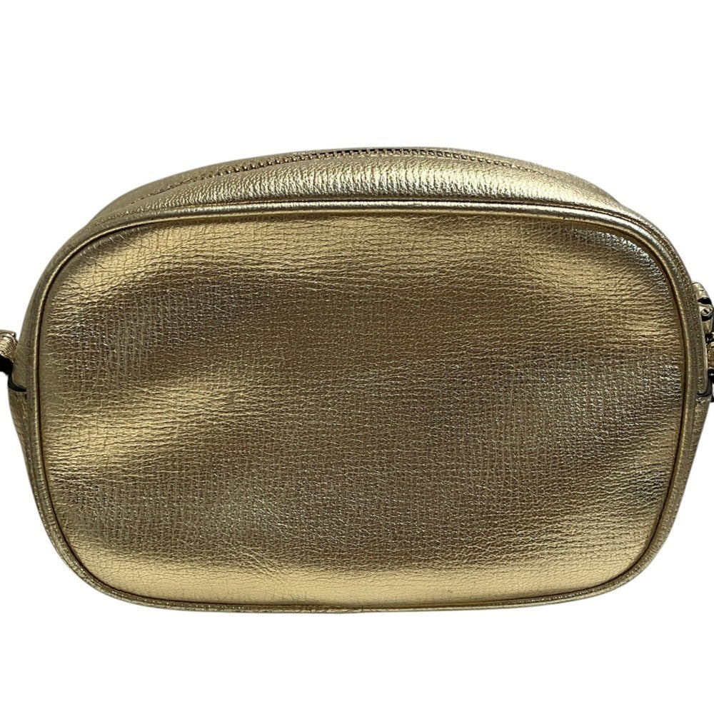 Salvatore Ferragamo Vara Ribbon Camera Shoulder Bag AU-21 H498 Gold Color Women's — Like New