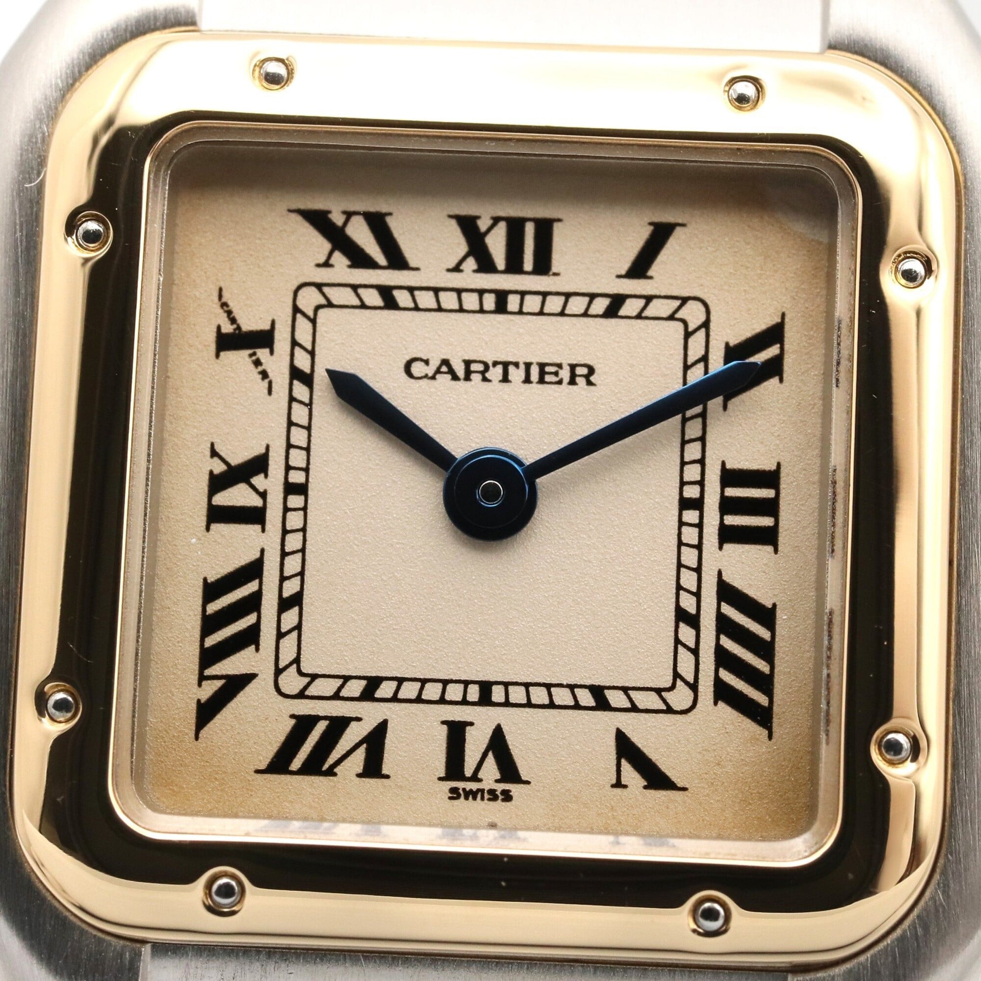 Cartier Panthère SM 2-Row Watch, 18K (Yellow Gold) Stainless Steel, Ladies', Ivory (W25029B6) — Very Good